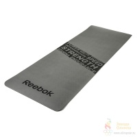 Тренировочный коврик (мат) для фитнеса нескользящий Reebok (серый) RAMT-11024GRS
